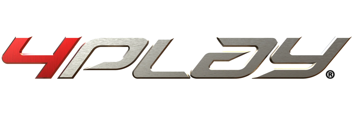 4Play logo with red and gray design on a white background